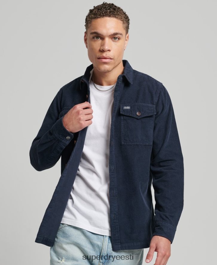 Superdry mehed vintage nöörist särk B2LT4182 Riietus merevägi