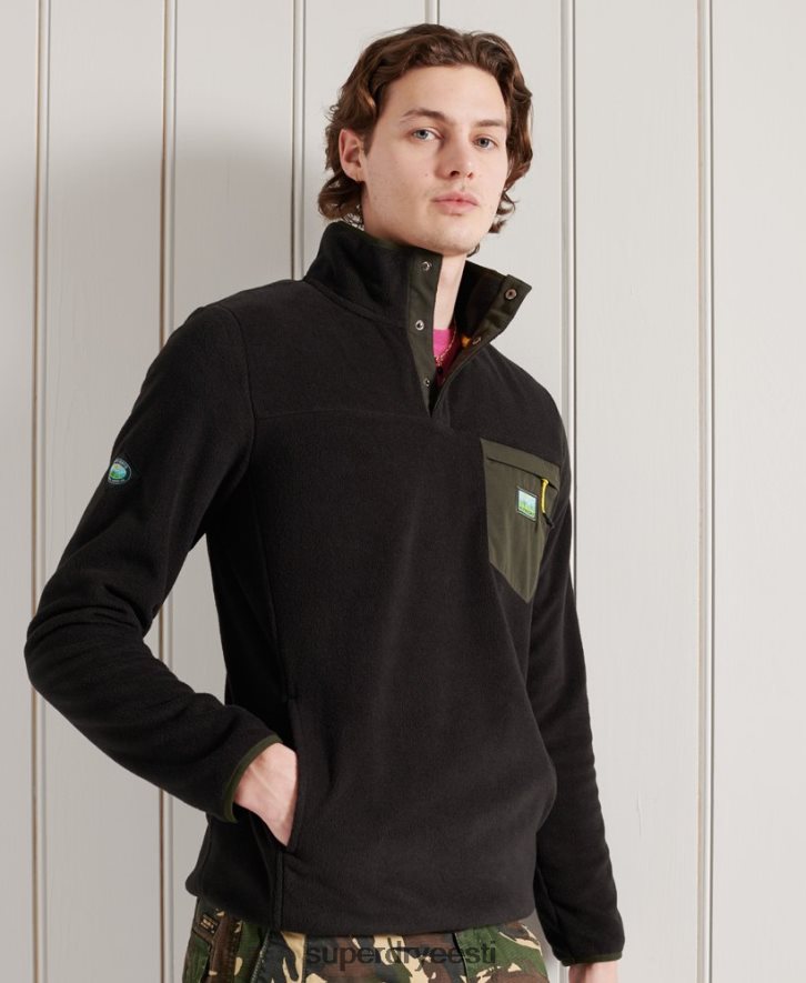 Superdry mehed b trail polar fliisist pop over top B2LT45144 Riietus must