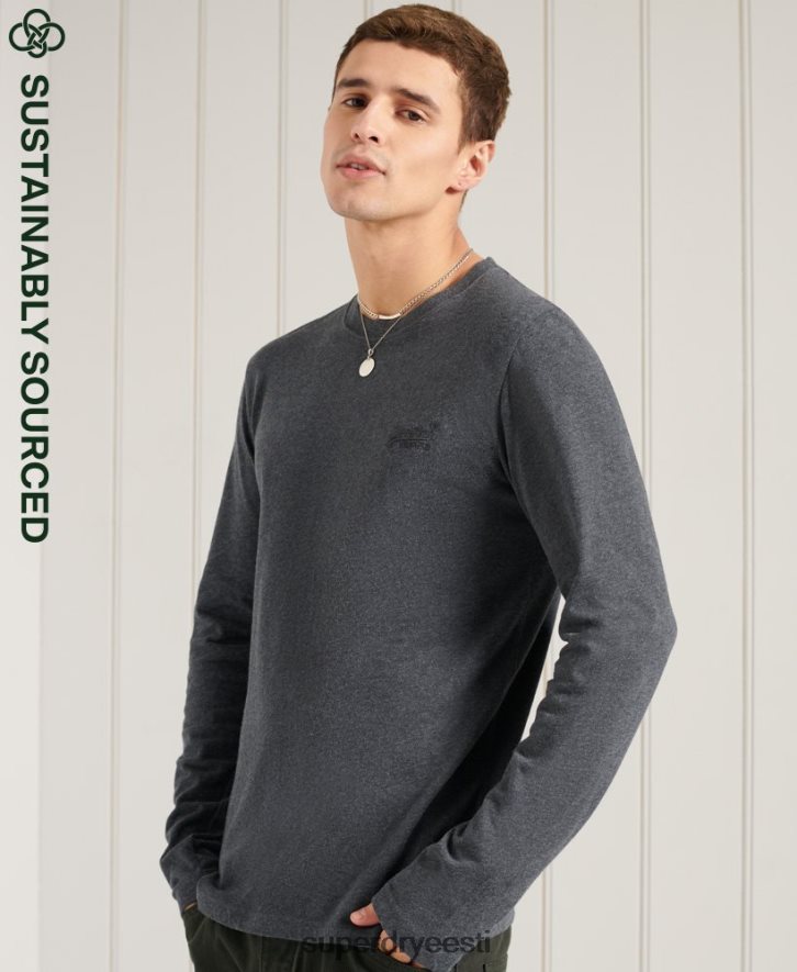 Superdry mehed orgaanilise puuvilla oranži sildiga tikitud top B2LT46431 Riietus merevägi