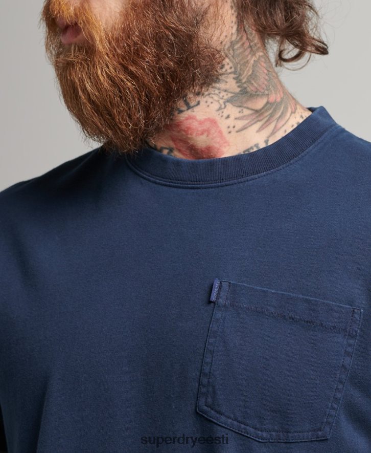 Superdry mehed orgaanilisest puuvillast tasku T-särk B2LT44812 Riietus merevägi