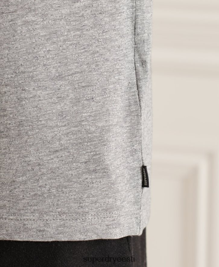 Superdry mehed orgaanilisest puuvillast v kaelusega tasku t-särk B2LT44849 Riietus helehall