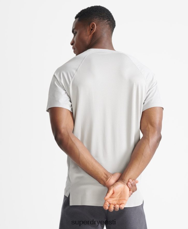 Superdry mehed rongi premium lühikeste varrukatega t-särk B2LT45407 Riietus valge