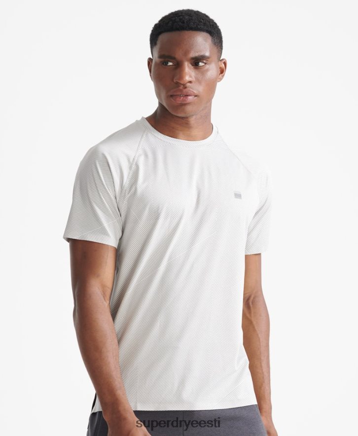 Superdry mehed rongi premium lühikeste varrukatega t-särk B2LT45407 Riietus valge