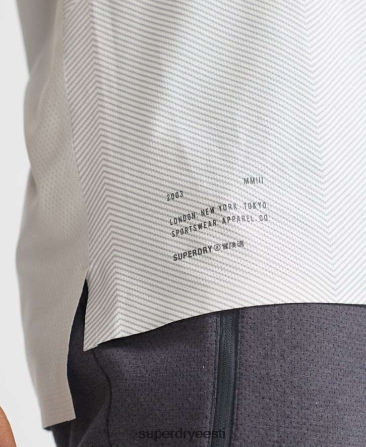 Superdry mehed rongi premium lühikeste varrukatega t-särk B2LT45407 Riietus valge