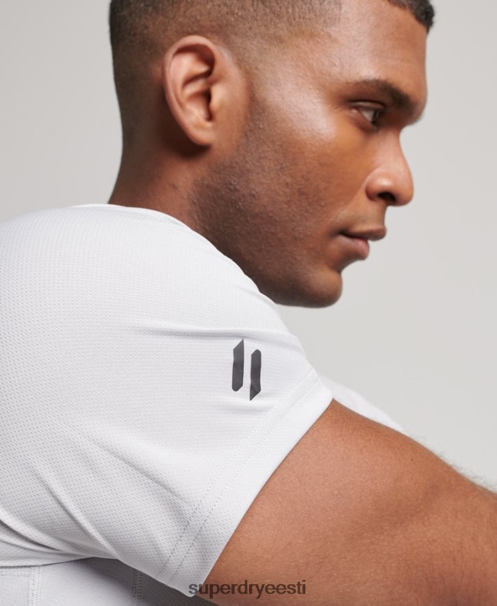 Superdry mehed train active graafiline lühikeste varrukatega T-särk B2LT41421 Riietus helehall