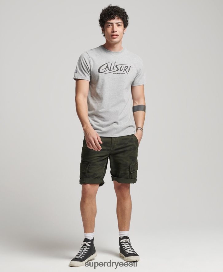 Superdry mehed vintage Cali T-särk B2LT44909 Riietus hall