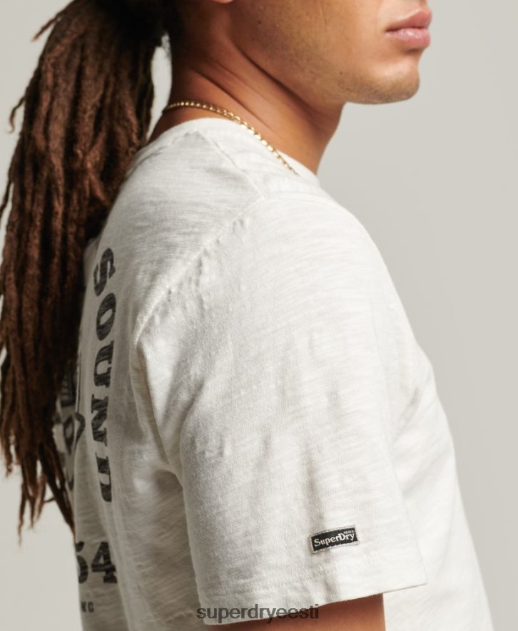 Superdry mehed vintage kaubapoe t-särk B2LT44949 Riietus kreem
