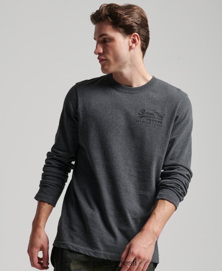 Superdry mehed vintage logo Heritage pikkade varrukatega topp B2LT41564 Riietus hall