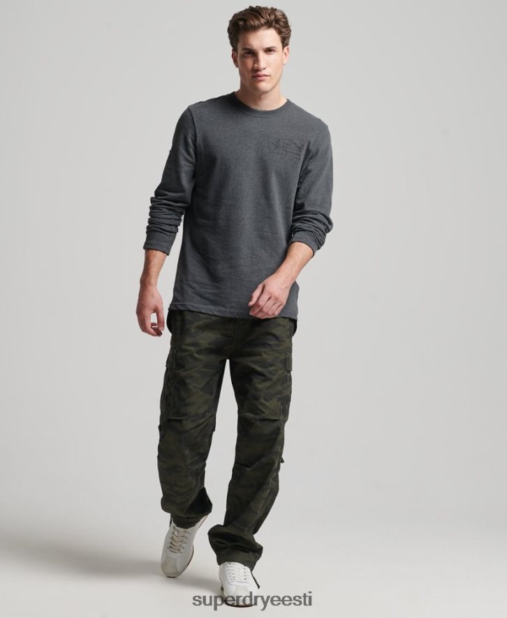 Superdry mehed vintage logo Heritage pikkade varrukatega topp B2LT41564 Riietus hall