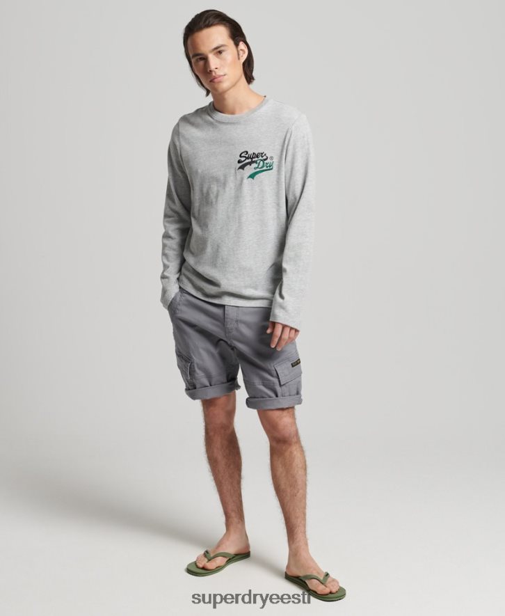 Superdry mehed vintage logoga huvipakkuv pikkade varrukatega topp B2LT41508 Riietus hall