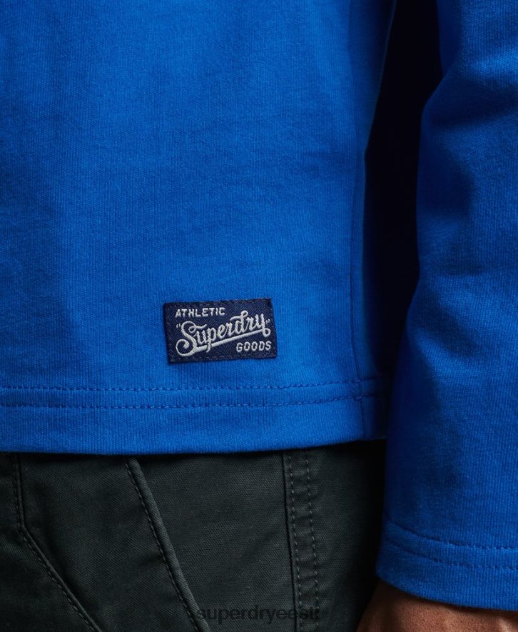 Superdry mehed vintage logoga huvipakkuv pikkade varrukatega topp B2LT41565 Riietus sinine