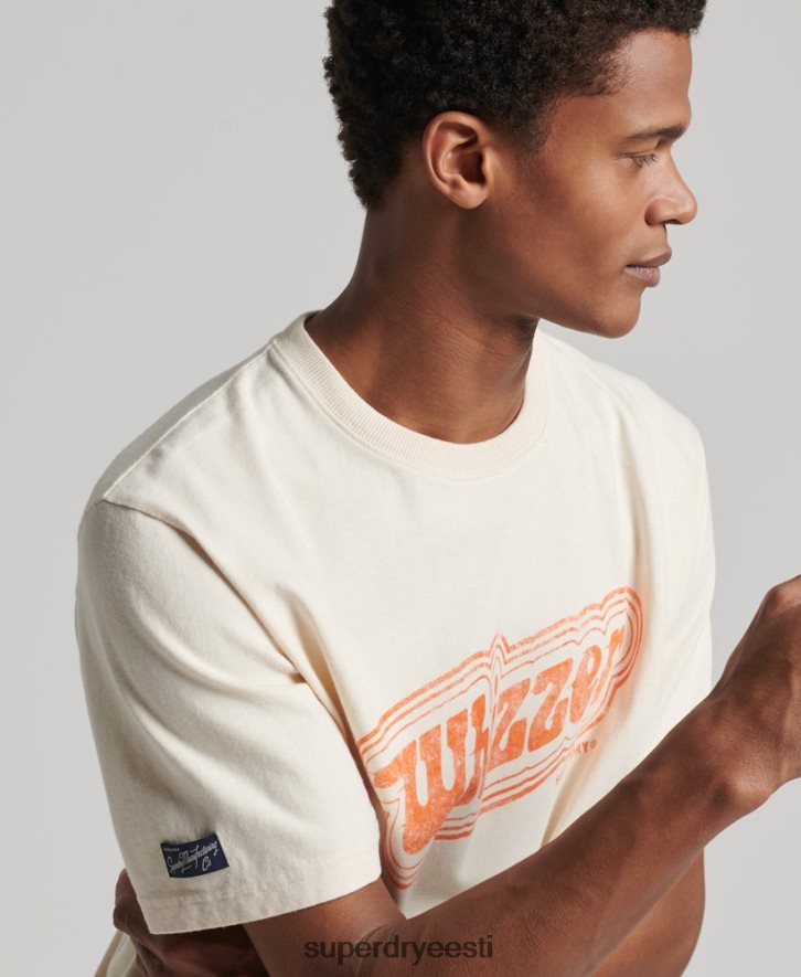 Superdry mehed vintage minu põlvkonna t-särk B2LT44947 Riietus kreem