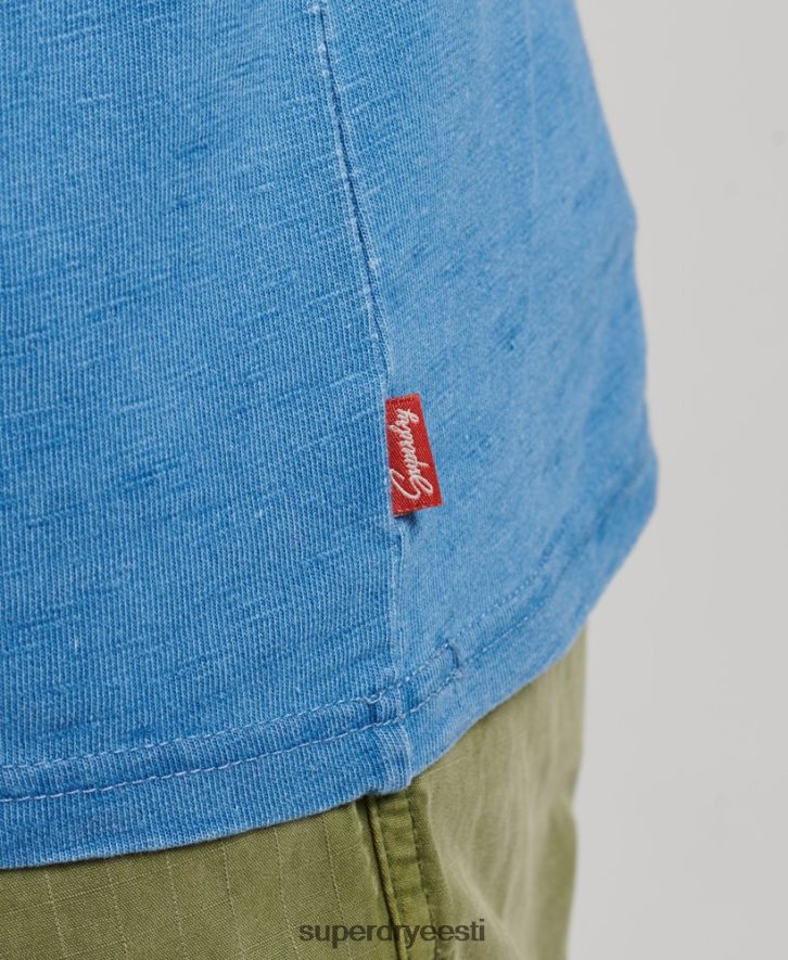 Superdry mehed vintage seinamärgiga T-särk B2LT44921 Riietus helesinine