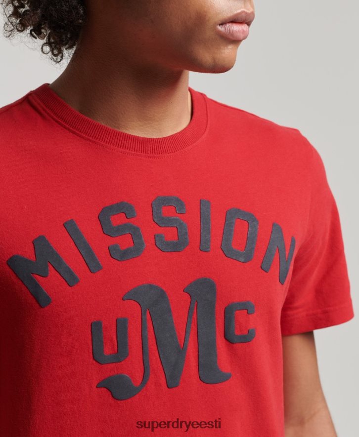 Superdry mehed vintage sportlik t-särk B2LT44928 Riietus punane