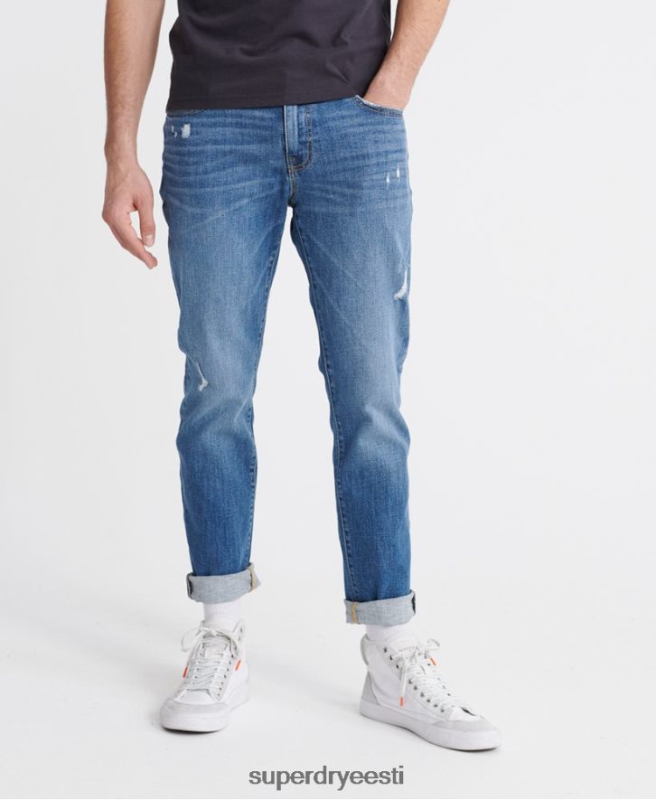 Superdry mehed 03 tyler slim teksad B2LT41235 Riietus helesinine