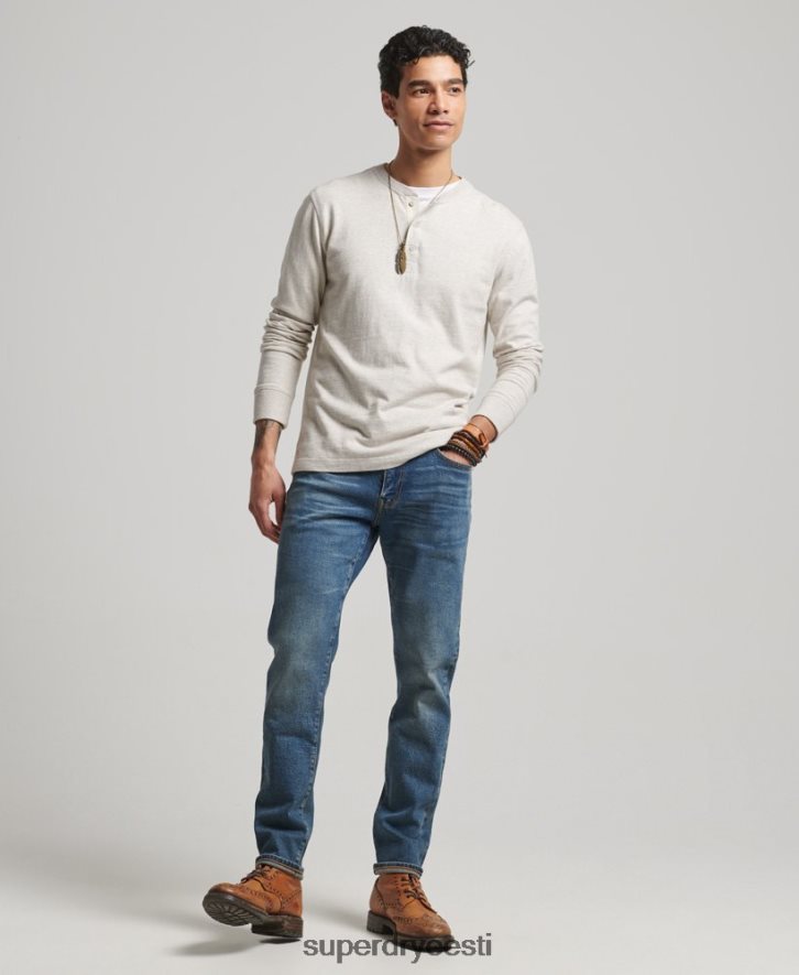 Superdry mehed kaupmees - orgaanilised õhukesed teksad B2LT41217 Riietus sinine