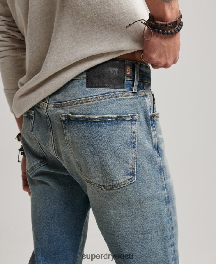 Superdry mehed kaupmees - orgaanilised õhukesed teksad B2LT41221 Riietus helesinine