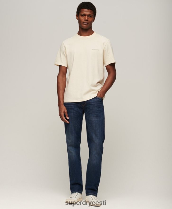 Superdry mehed orgaanilisest puuvillast õhukesed sirged teksad B2LT41225 Riietus sinine