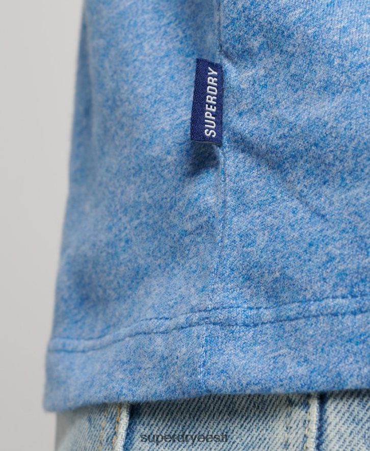 Superdry mehed orgaanilisest puuvillast vintage logoga tikitud paak B2LT41451 Riietus sinine