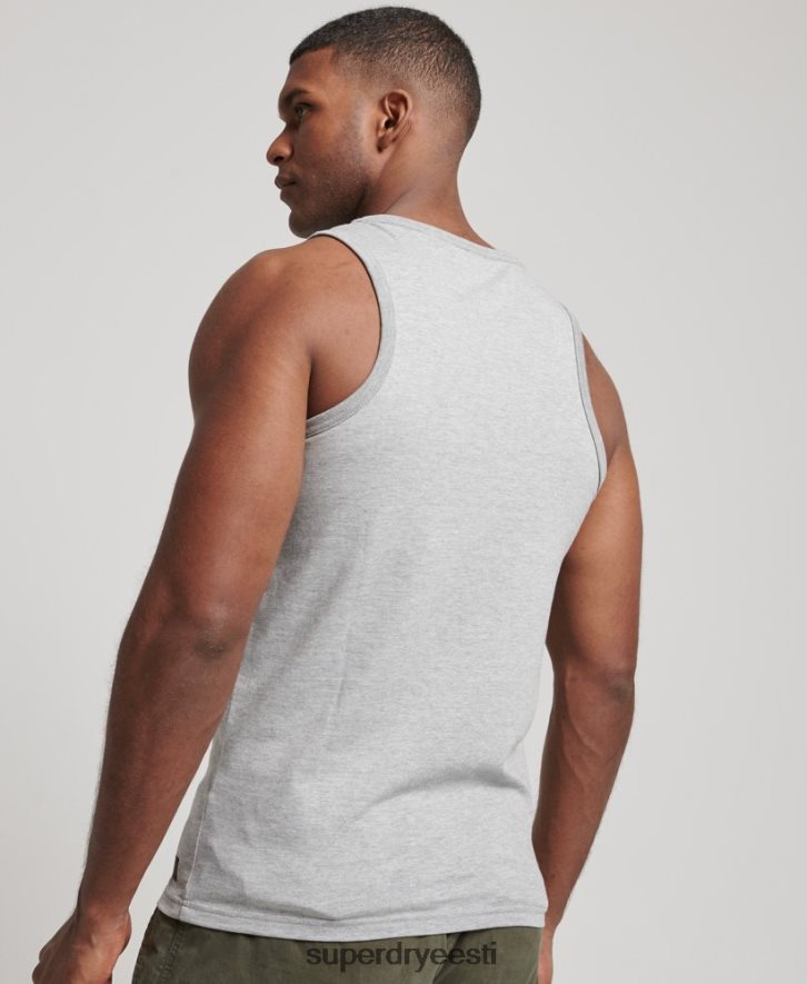 Superdry mehed vintage ettevõtte logo vest B2LT41446 Riietus hall