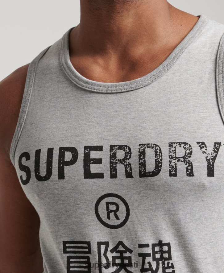 Superdry mehed vintage ettevõtte logo vest B2LT41446 Riietus hall