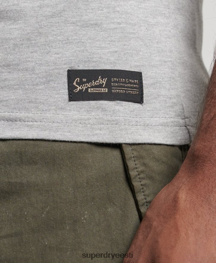 Superdry mehed vintage ettevõtte logo vest B2LT41446 Riietus hall