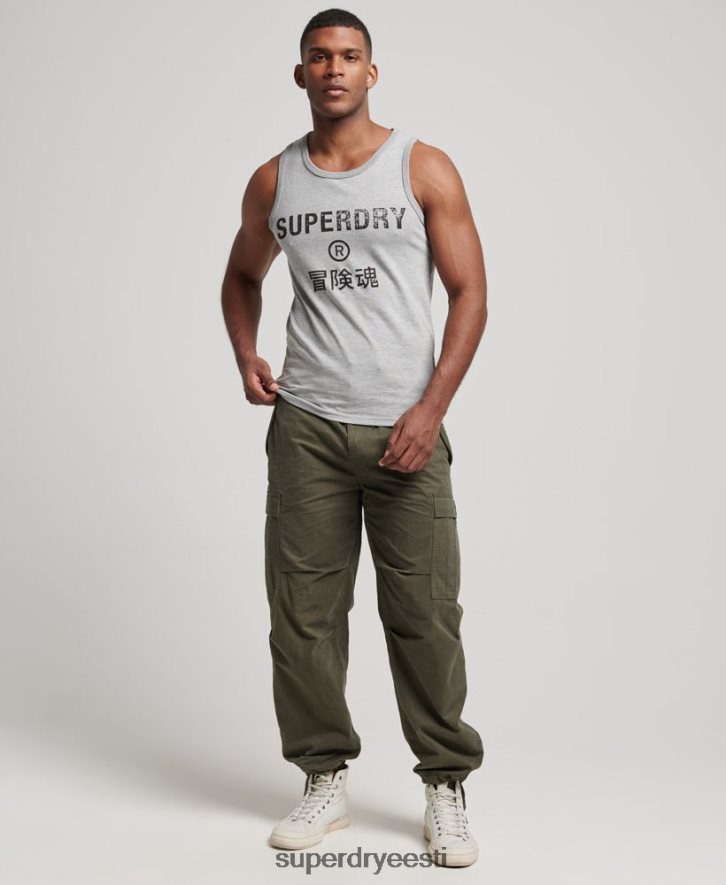 Superdry mehed vintage ettevõtte logo vest B2LT41446 Riietus hall