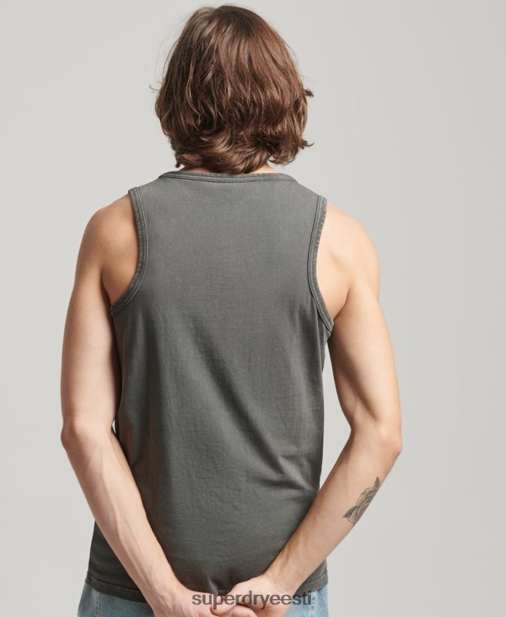 Superdry mehed vintage ettevõtte logo vest B2LT41524 Riietus tumehall