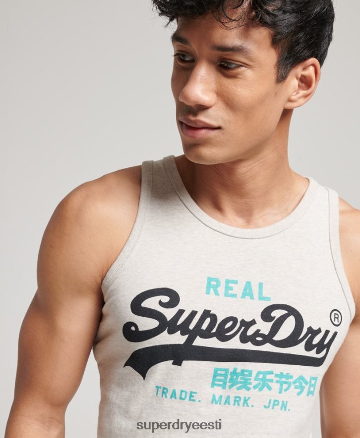 Superdry mehed vintage logo pärand vesti top B2LT41453 Riietus kreem