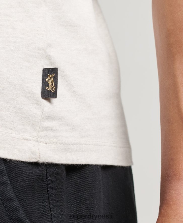 Superdry mehed vintage logo pärand vesti top B2LT41453 Riietus kreem