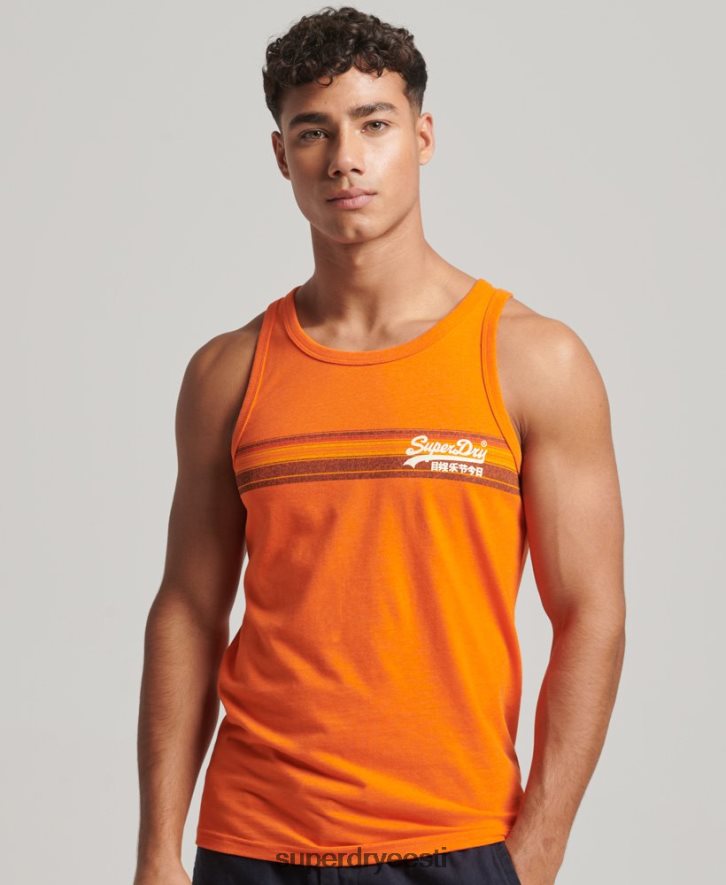 Superdry mehed vintage logoga Cali vest B2LT41454 Riietus oranž