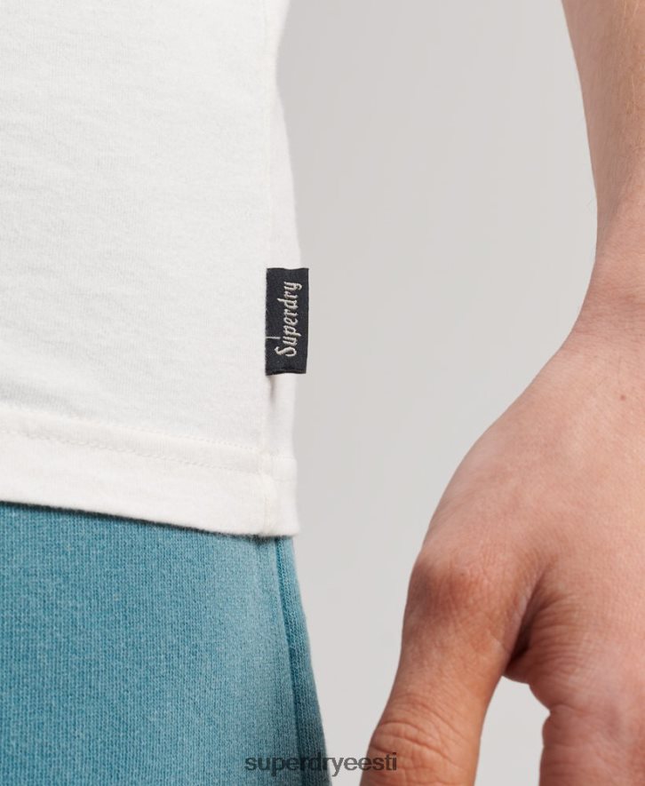 Superdry mehed vintage logoga Cali vest B2LT41491 Riietus valge