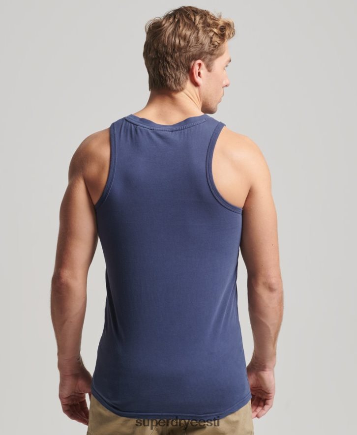 Superdry mehed vintage maastiku klassikaline vesti top B2LT41503 Riietus merevägi