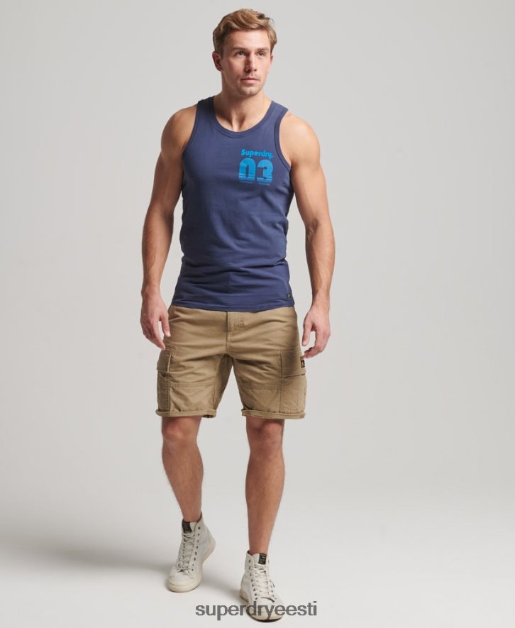 Superdry mehed vintage maastiku klassikaline vesti top B2LT41503 Riietus merevägi