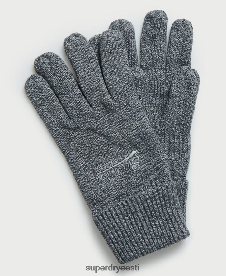 Superdry mehed oranži märgiga kindad B2LT41843 tarvikud hall