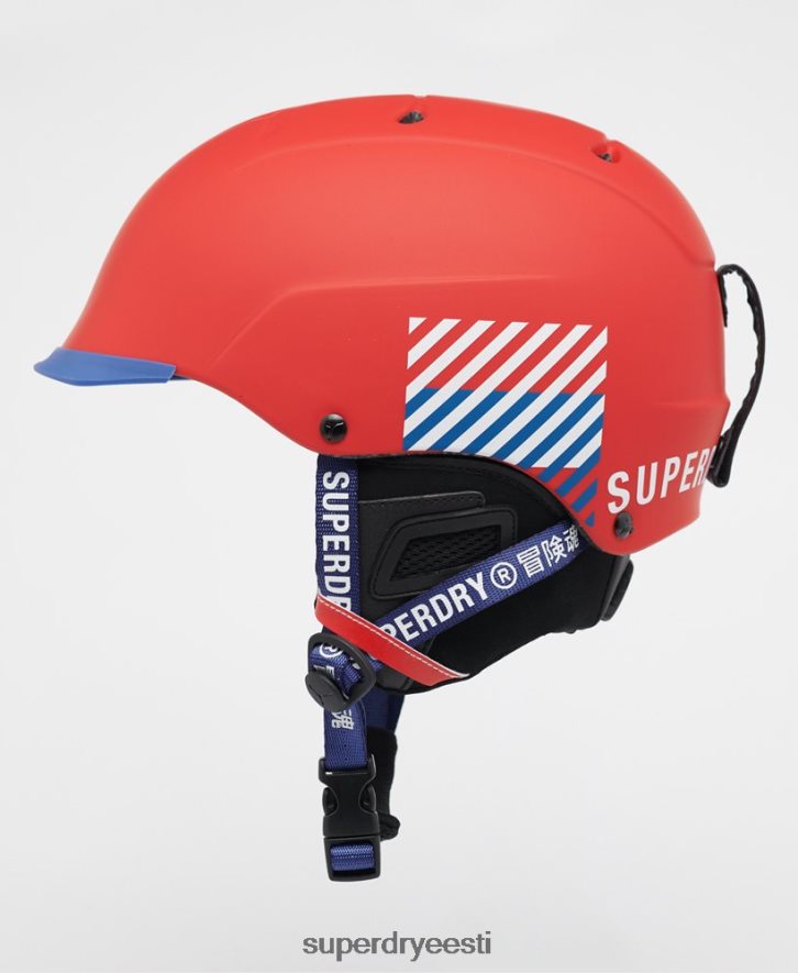 Superdry mehed cebe contest visiir ülim kiiver B2LT41402 tarvikud punane