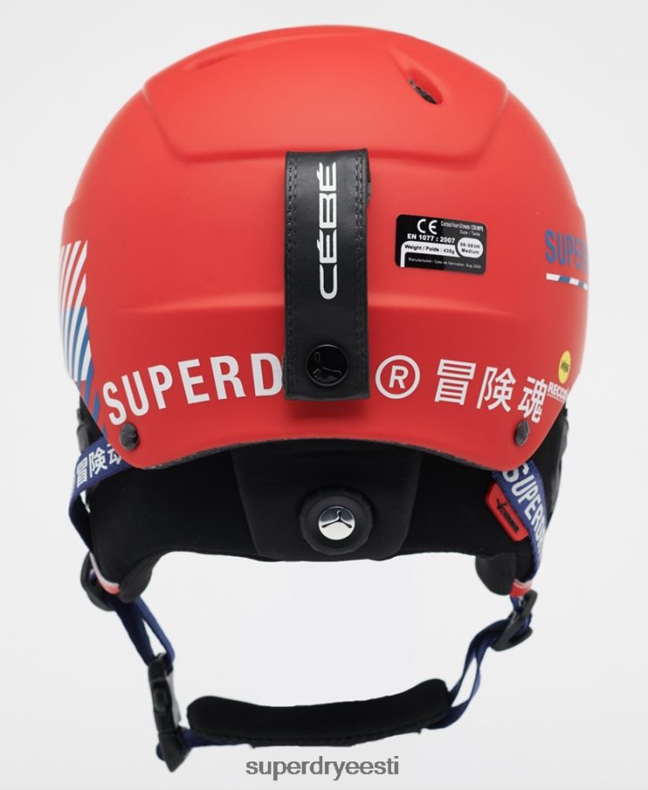 Superdry mehed cebe contest visiir ülim kiiver B2LT41402 tarvikud punane