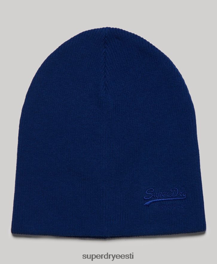 Superdry mehed klassikaline vintage logoga nokamüts B2LT41810 tarvikud sinine
