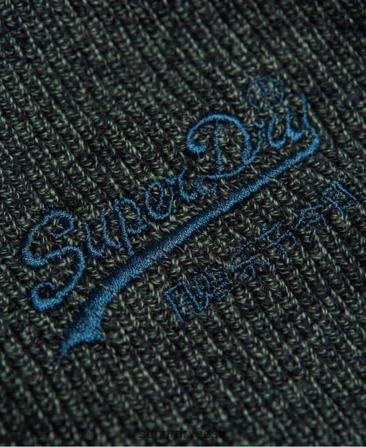 Superdry mehed klassikaline vintage logoga nokamüts B2LT41815 tarvikud roheline