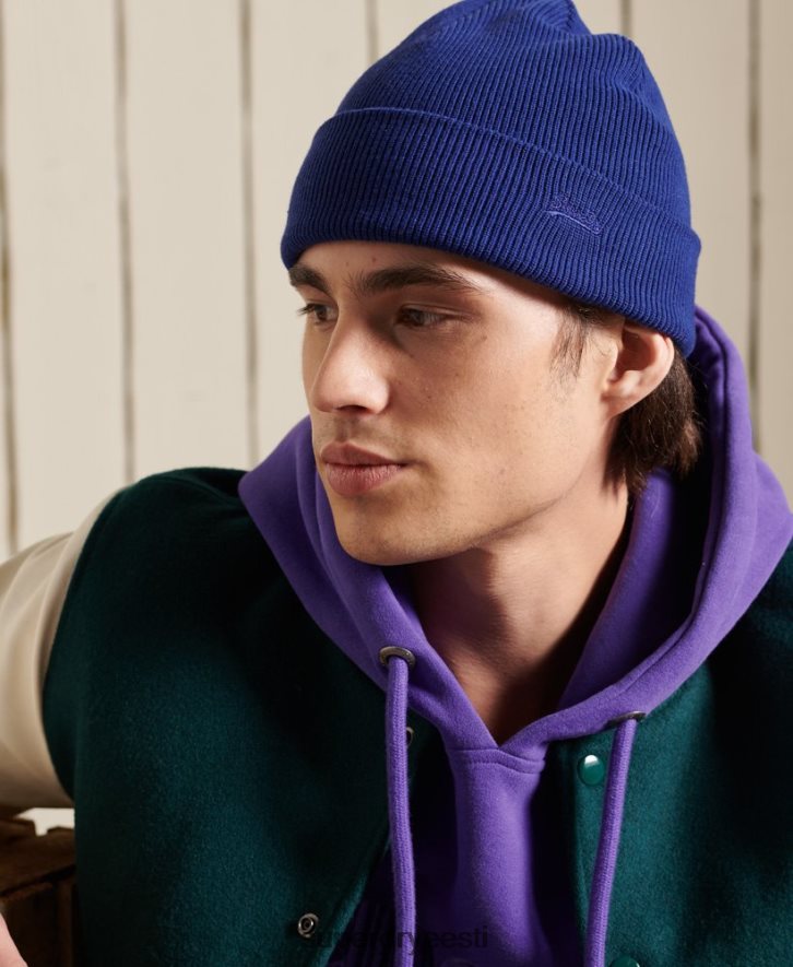 Superdry mehed vintage logoga nokamüts B2LT41807 tarvikud sinine