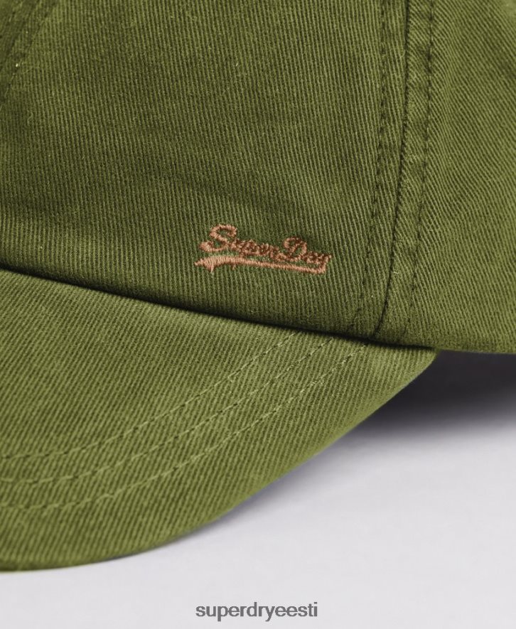 Superdry mehed vintage tikitud kork B2LT41615 tarvikud khaki