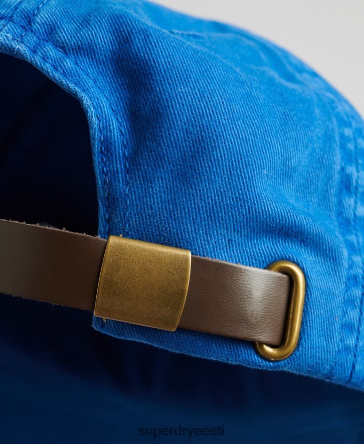 Superdry mehed vintage tikitud kork B2LT41625 tarvikud sinine