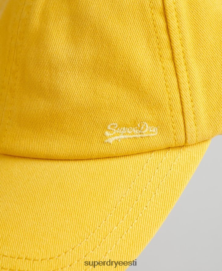 Superdry mehed vintage tikitud kork B2LT41748 tarvikud kollane