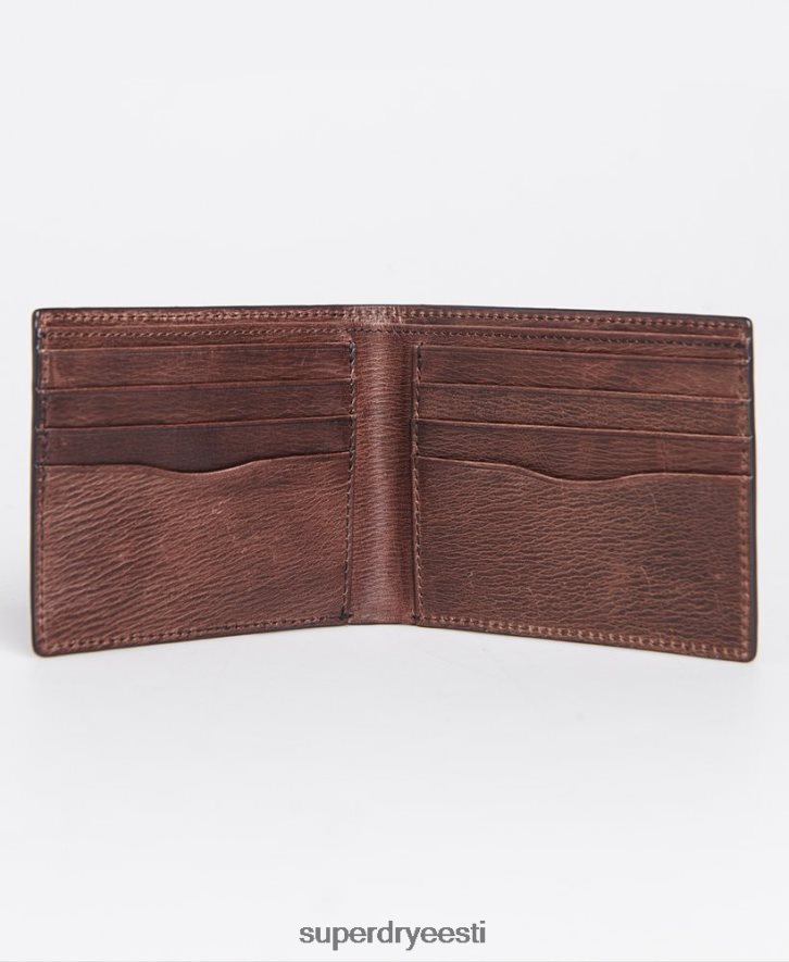 Superdry mehed benson boxed bi fold rahakott B2LT46429 tarvikud pruun