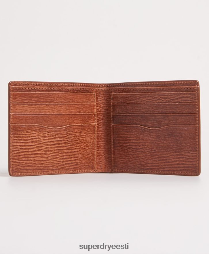 Superdry mehed benson boxed bi fold rahakott B2LT46430 tarvikud pruun