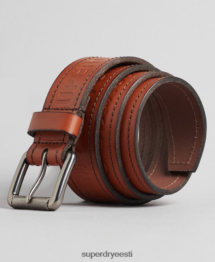 Superdry mehed vintage kaubamärgiga vöö B2LT41592 tarvikud tan