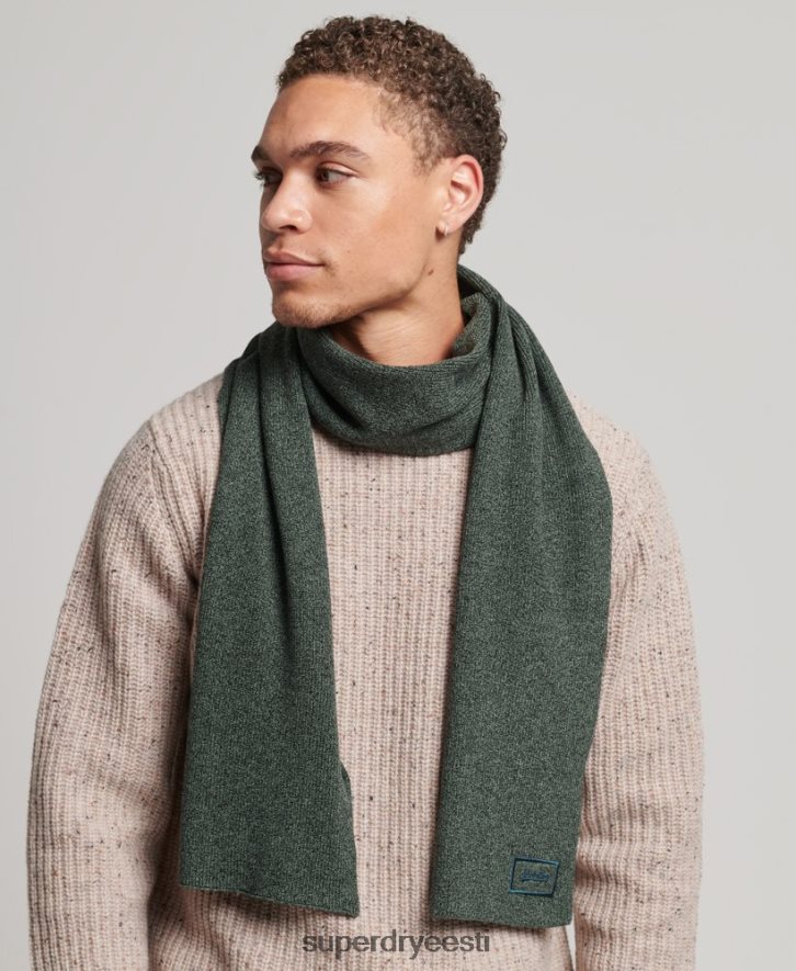 Superdry mehed orgaanilisest puuvillast logoga sall B2LT46391 tarvikud roheline