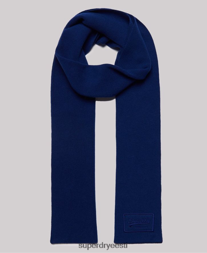 Superdry mehed vintage logoga klassikaline sall B2LT46410 tarvikud sinine