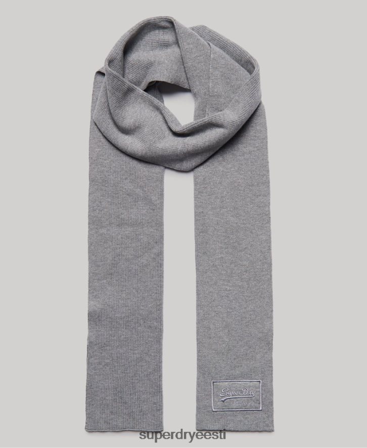 Superdry mehed vintage logoga klassikaline sall B2LT46412 tarvikud helehall