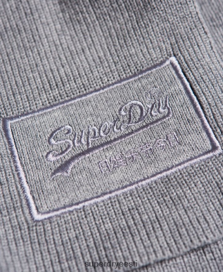 Superdry mehed vintage logoga klassikaline sall B2LT46412 tarvikud helehall